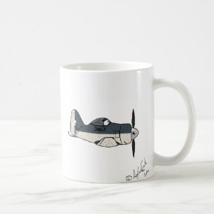 Café Taza de la caricatura del amor de los aviones