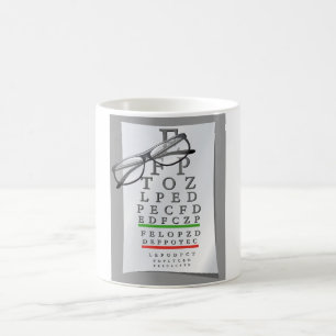 Café Taza de la carta del optometrista
