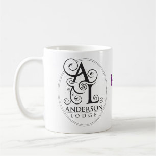 Café Taza de la casa de campo de Anderson - púrpura