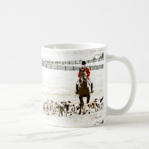 Café taza de la caza de zorro