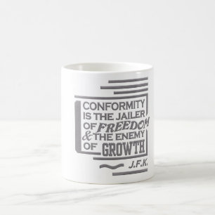 Café Taza de la cita de JFK - elija el estilo y el