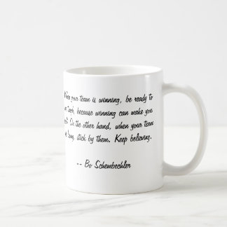 Café Taza de la cita de la dirección de BO Schembechler