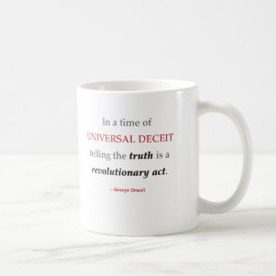 Café Taza de la cita de la verdad de Orwell