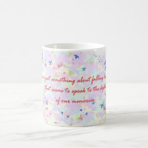 Café Taza de la cita de las hojas que cae