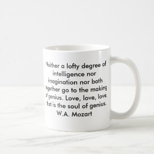 Café Taza de la cita de Mozart