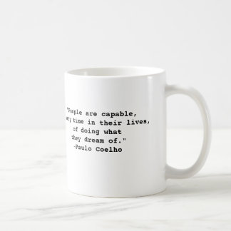 Café Taza de la cita de Paulo Coelho