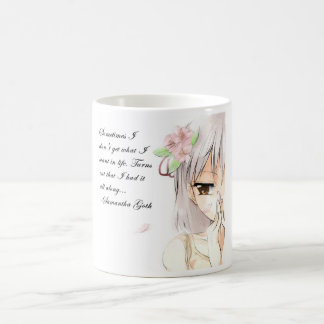 Café Taza de la cita del animado del gótico de Samantha