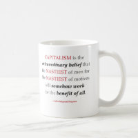 Taza de la cita del capitalismo de Keynes
