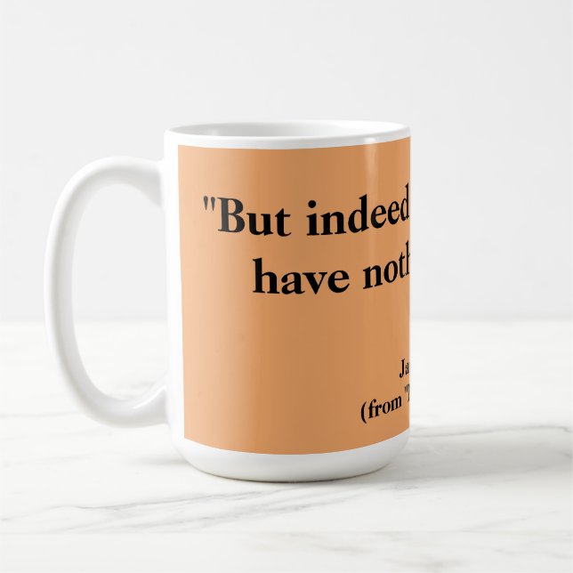 Café Taza de la cita del té - Jane Austen (Izquierda)