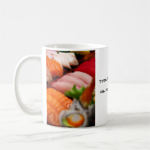 Café Taza de la colección del sushi de Japón