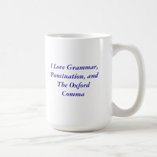 Café Taza de la coma de Oxford