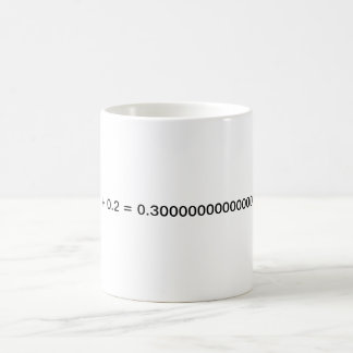 Café Taza de la coma flotante