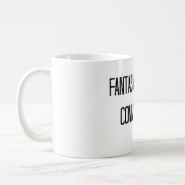 Café taza de la comisión del fútbol de la fantasía