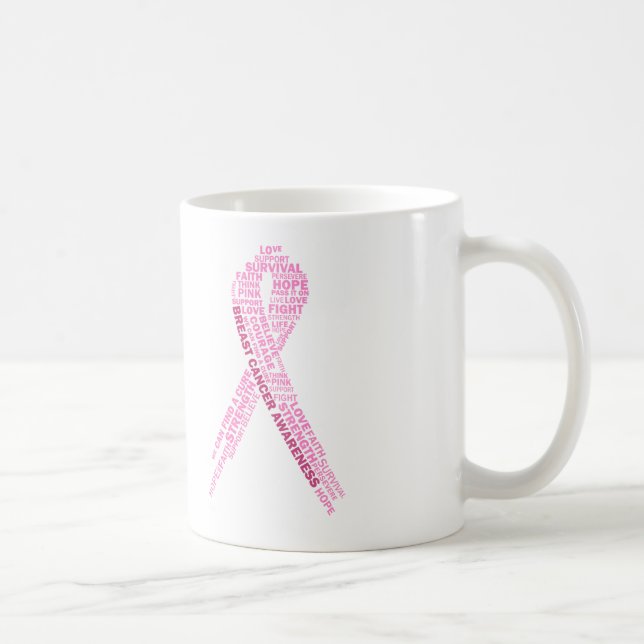 Café Taza de la conciencia del cáncer de pecho (Derecha)