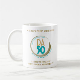 Café Taza de la Convención Virtual Mundial DA50 en dora