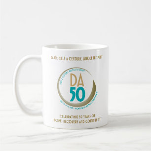 Café Taza de la Convención Virtual Mundial DA50 en dora