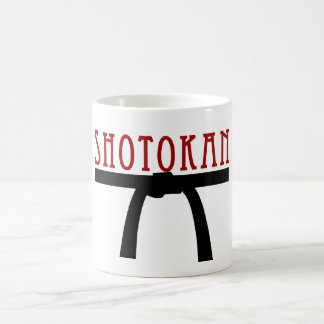 Café Taza de la correa negra de Shotokan