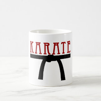 Café Taza de la correa negra del karate