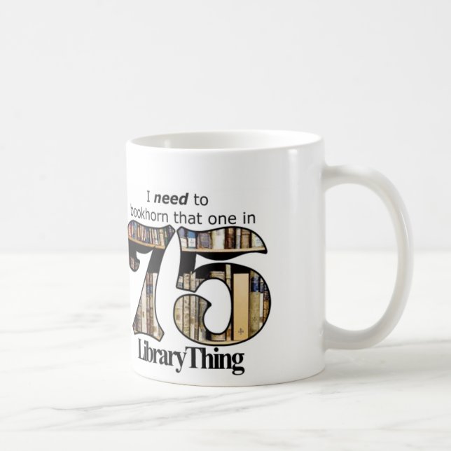 Café taza de la cosa de la biblioteca 75ers (Derecha)