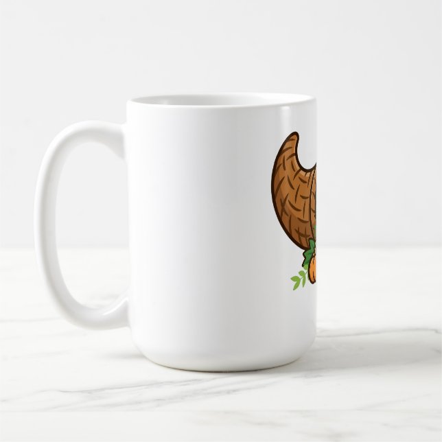 Café Taza de la cosecha de otoño Cornucopia (Izquierda)