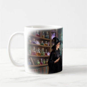 Café Taza de la Coven de Brujas con Magia Interior 🔮