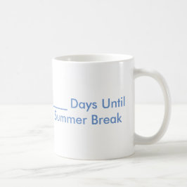 Café Taza de la cuenta descendiente de las vacaciones