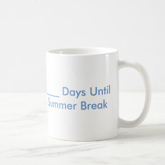 Café Taza de la cuenta descendiente de las vacaciones