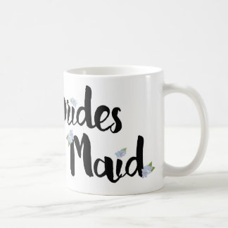 Café Taza de la dama de honor - Hydrangeas púrpuras