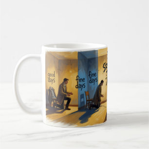 Café Taza de la decisión ¿Debo quedarme o debo irme?