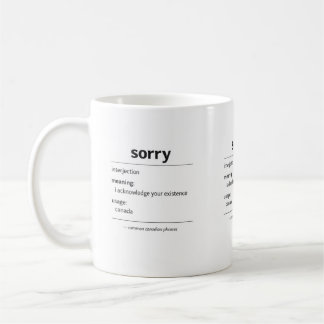 Café taza de la definición de frase canadiense común so