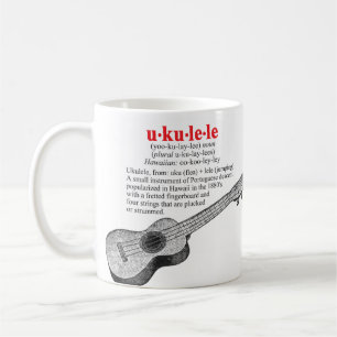 Café Taza de la definición del Ukulele