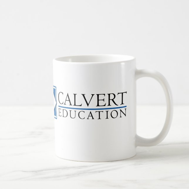 Café Taza de la educación de Calvert (blanca) (Derecha)