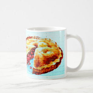 Café taza de la empanada de la cereza