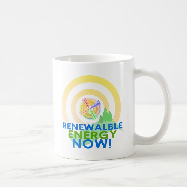 Café Taza de la energía renovable (Derecha)