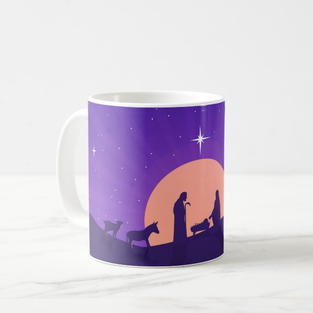Café Taza de la escena del Nacimiento (Anverso izquierdo)
