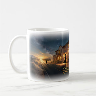 Café Taza de la escena misteriosa del hotel Desert Mira
