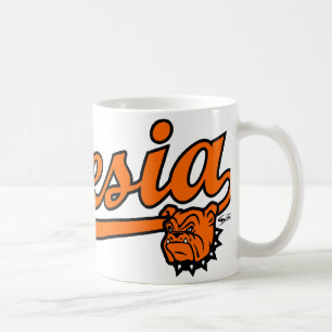 Café Taza de la escritura de los bulldoges de Artesia