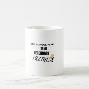 Café Taza de la escuela de Emoji Lindo
