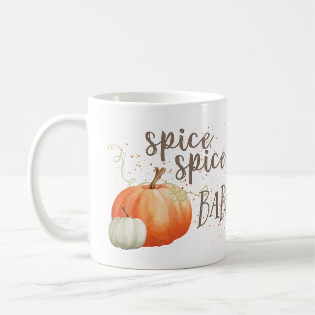 Café Taza de la especia de la calabaza, bebé de la (Izquierda)