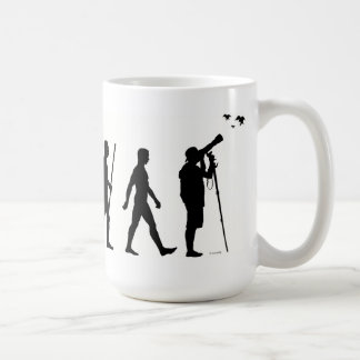 Café Taza de la evolución de la observación de pájaros