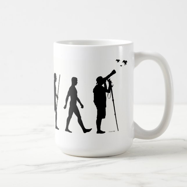 Café Taza de la evolución de la observación de pájaros (Derecha)