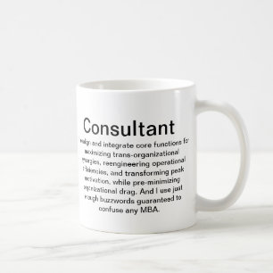 Café Taza de la explicación del consultor