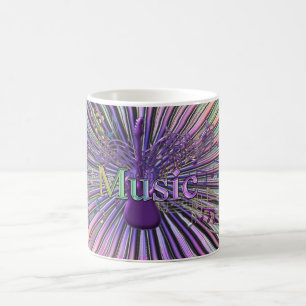 Café Taza de la explosión de la música de la guitarra