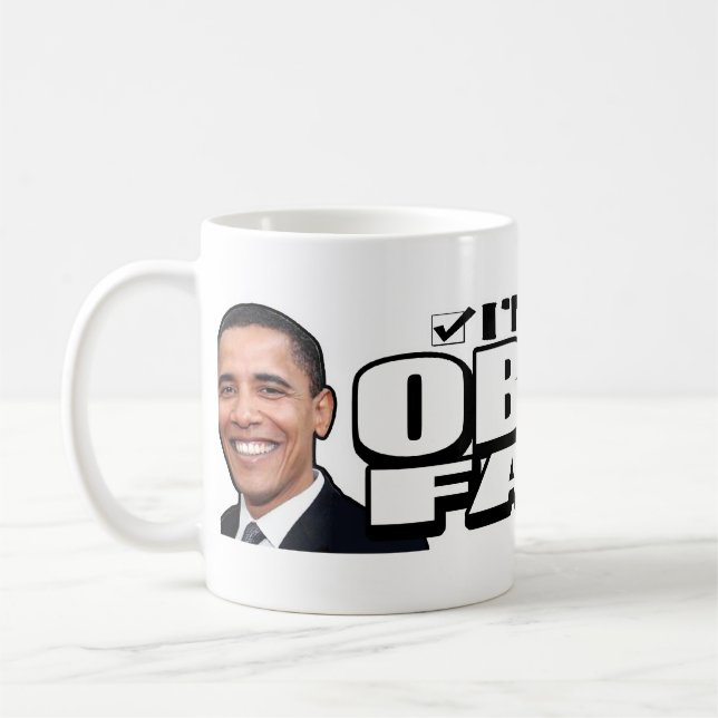 Café Taza de la fan de Obama (Izquierda)