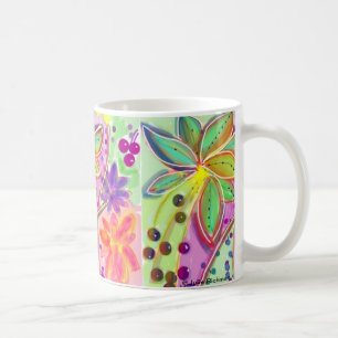Café Taza de la fiesta de jardín con la fruta
