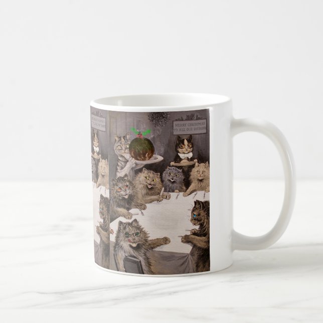 Café Taza de la fiesta de Navidad del gato de Louis (Derecha)