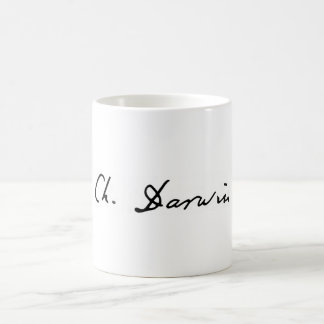 Café Taza de la firma de Charles Darwin