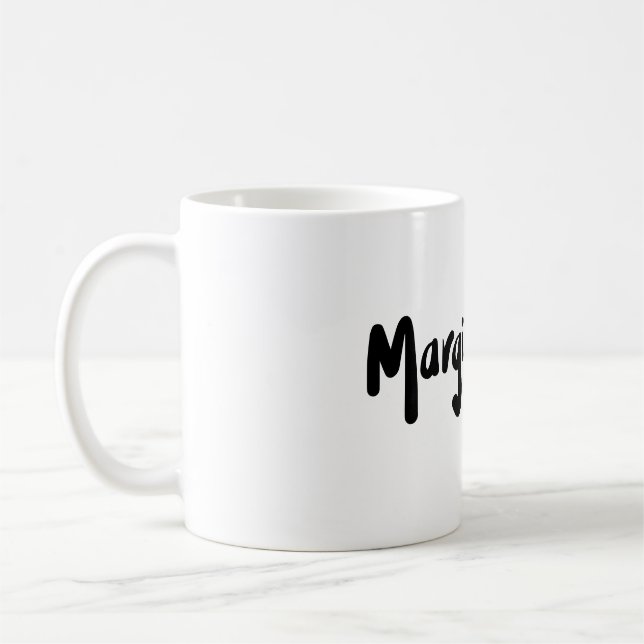 Café Taza de la firma de Margie mayos (Izquierda)