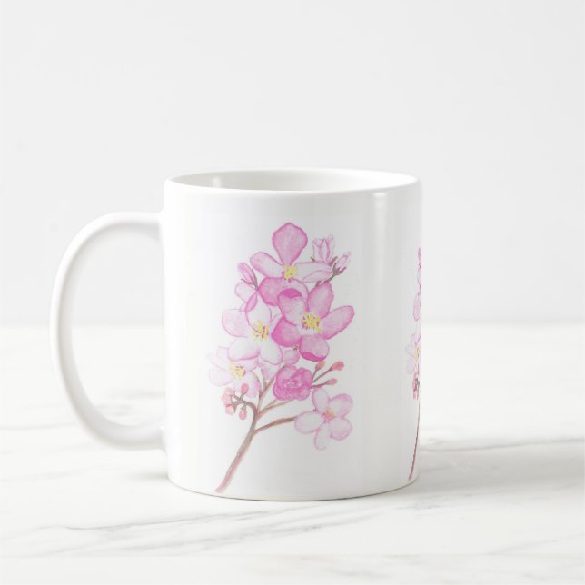 Café Taza de la flor (Izquierda)