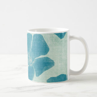 Café Taza de la flor de la turquesa